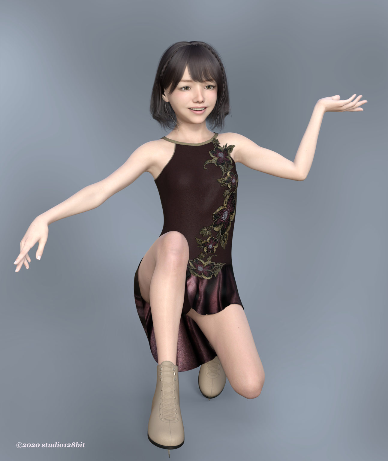 DAZ Studio 3DCG Take50 JK Style Dress Skater Outfit 3DCG Studio128bit